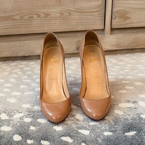 Christian Louboutin Nude Patent Leather Heels